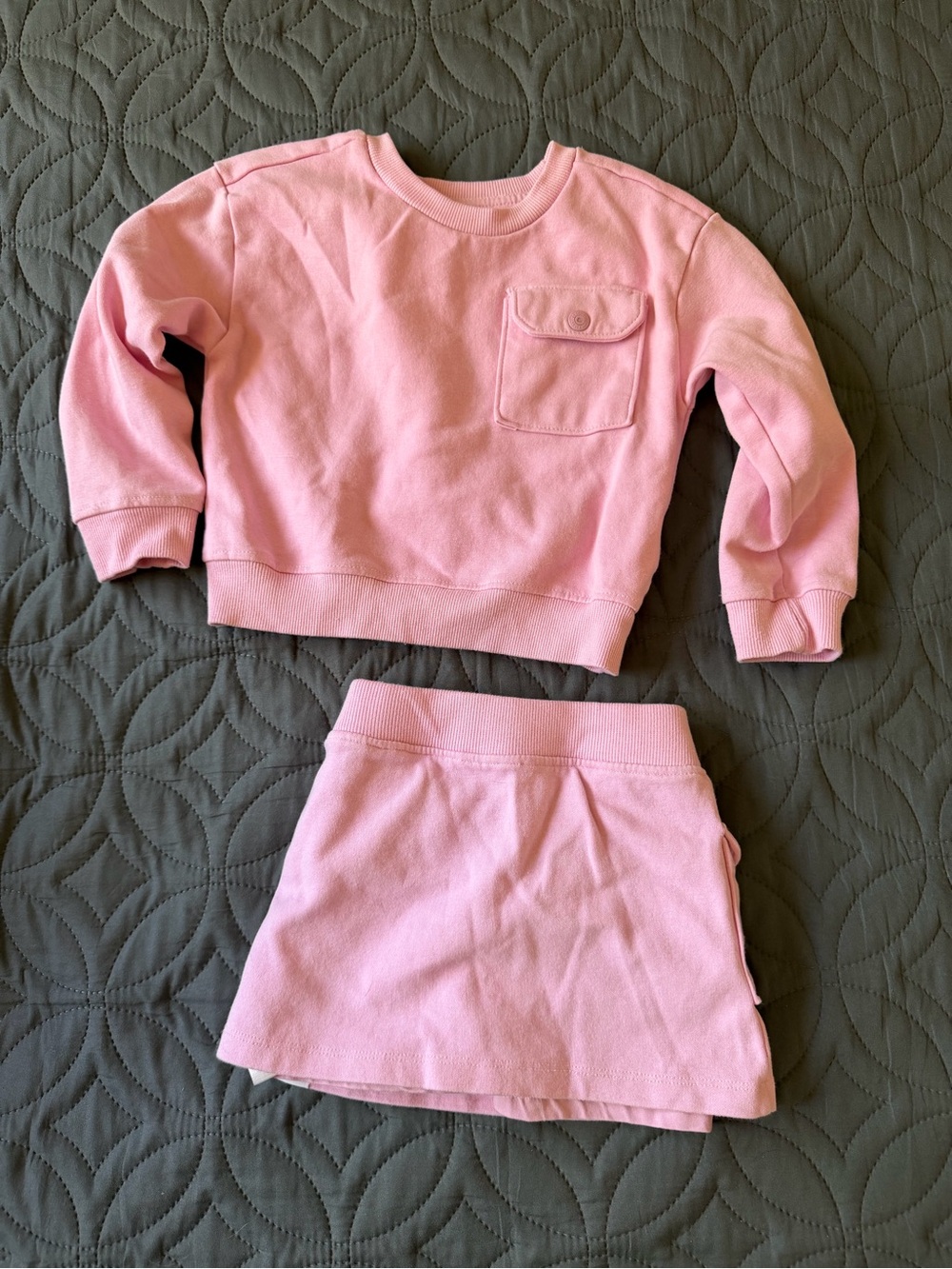 DKNY 3T Pink Kids crewneck and skirt